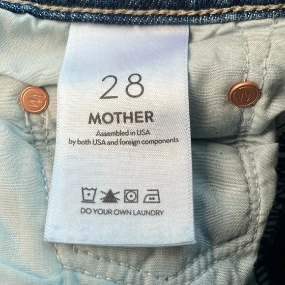 MOTHER “HALF PIPE ANKLE” *WASH: DID YOU BRING ME ANYTHING *SIZE 28 *EUC* $268.00 - Picture 8 of 14